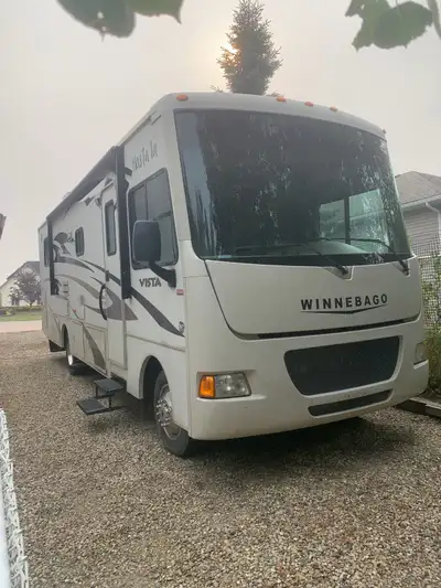 Only 32,000 kms on this like new 2015 Winnebago. All new safety sensors and alarms, new RV queen mat...