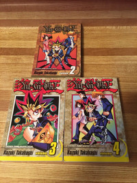 TOY-MANGA GRAPHIC NOVELS-Yu Gi Oh! VOLUMES 2,3,4