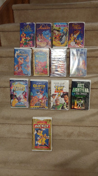 Assorted Walt Disney VHS Clamshell Case Movies Kids Children