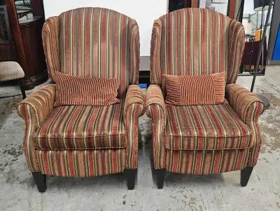 2 Wingback Recliners Available...  $125.00 Each, View more
