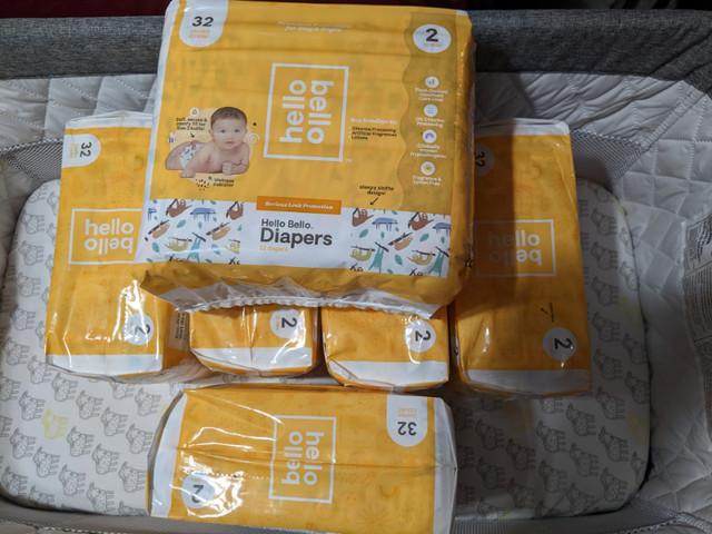Hello Bello Diapers Size 2 - 32 Pack X 6 - NEW in Bathing & Changing in Sault Ste. Marie