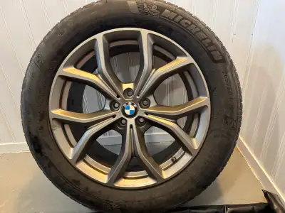 For sale four new 19 inch Michelin Pilot Alpin Run Flat tires complete with OEM BMW Alloy Rims. Size...