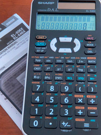 Sharp EL546X Scientific Calculator, Pre-Owned