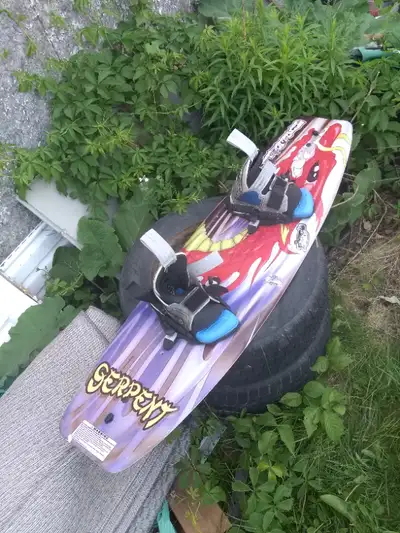 Hyperlite Serpent wakeboard for sale I believe they're size 5 boots They can be switched It's 54" lo...