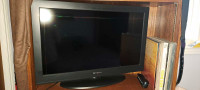 TV with blu-ray player and universal remote