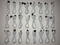 24X MICRO USC-CABLE CHARGE/CHARGE CABLE (NEUF/NEW) (C020)