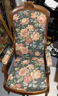 Antique Ladies Slipper Chair, View more