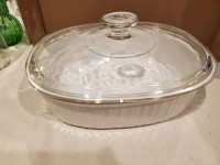 Vintage Corning French White Oblong Casserole Dish