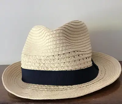 Jo Fresh Classic Straw Fedora Hat Unisex, View more