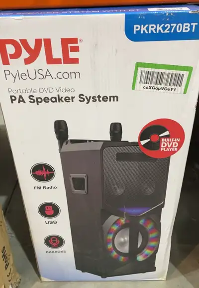 Pyle Karaoke Vibe PA Audio Video Speaker System with Bluetooth -, View more