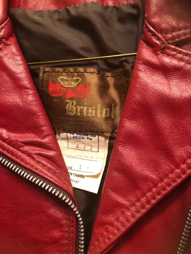 Vintage Women’s Cafe Racer Leather Motorcycle Jacket Bristol in Women's - Other in Oakville / Halton Region - Image 4
