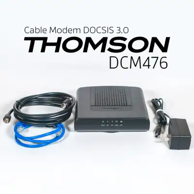 Selling a lightly used Thomson Technicolor DCM476 Cable Modem, in near-mint condition (less than 3 m...