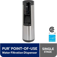 PUR Hot Cold Bottleless Water Dispenser Single Stage Filtration