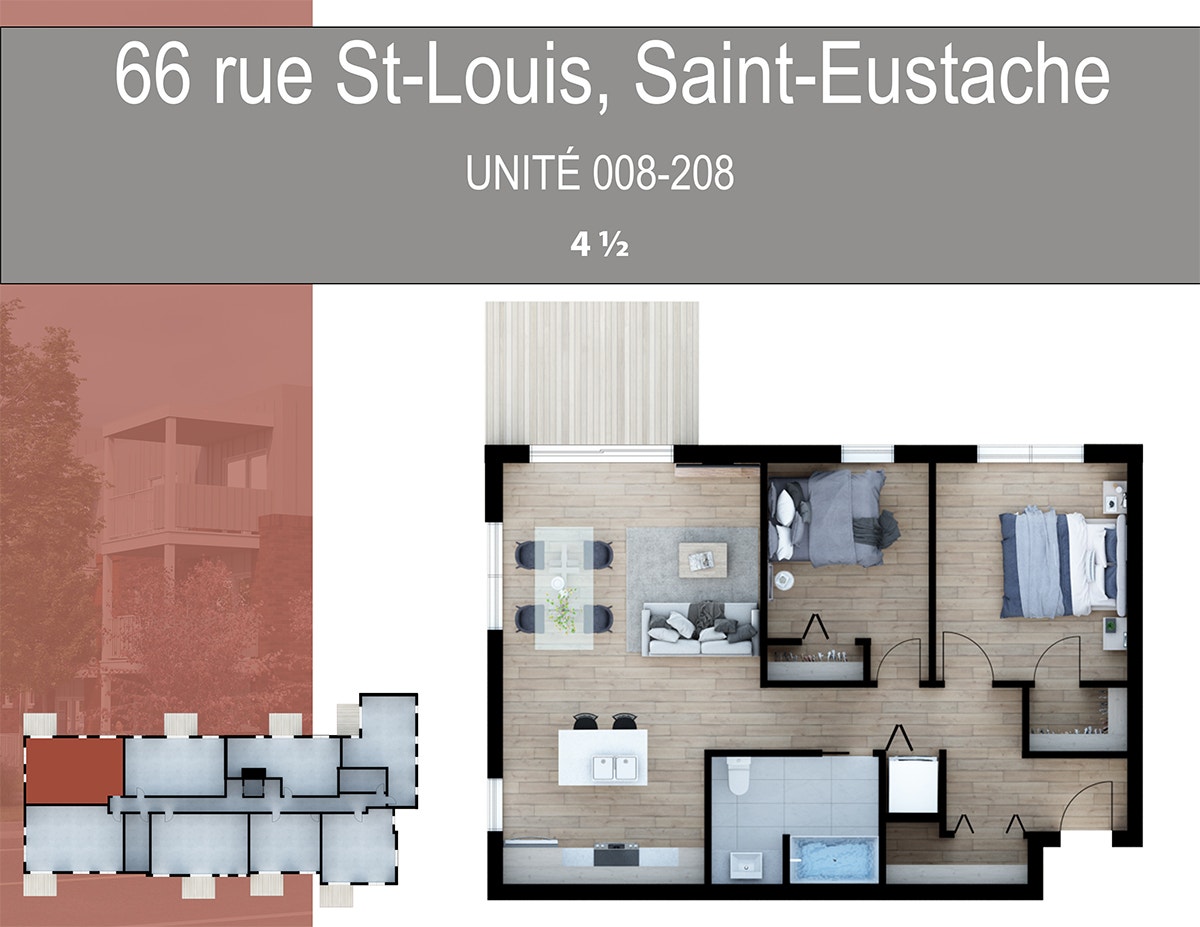 Appartements 3½ et 4 ½ à louer – Construction neuve St-Eustache — photo 2