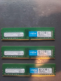 Crucial 96Gb (3x32Gb) DDR4-2666 (CT32G4DFD8266) 1.2V CL19