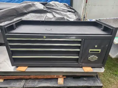 56' Top Tool Chest 5 Drawers With Harley Davidson Emblem, View more