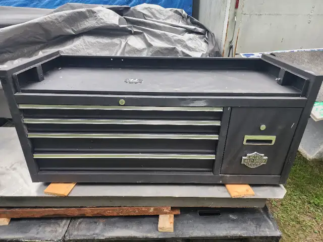 56' Top Tool Chest 5 Drawers With Harley Davidson Emblem in Tool Storage & Benches in Windsor Region - Image 2