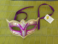 Venetian Italian Handmade Mardis Gras / Halloween Mask - NWT