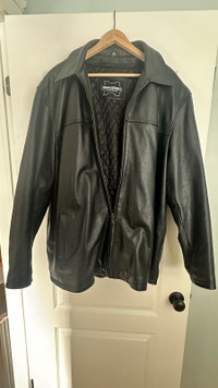 Men’s 100% leather jacket size 3XL 