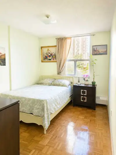 Available for one clean, quiet and responsible female tenant only. Bright, fully furnished private b...