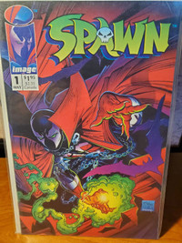 Spawn books for sale. Spawn 1 - $40, Spawn/batman - $1/