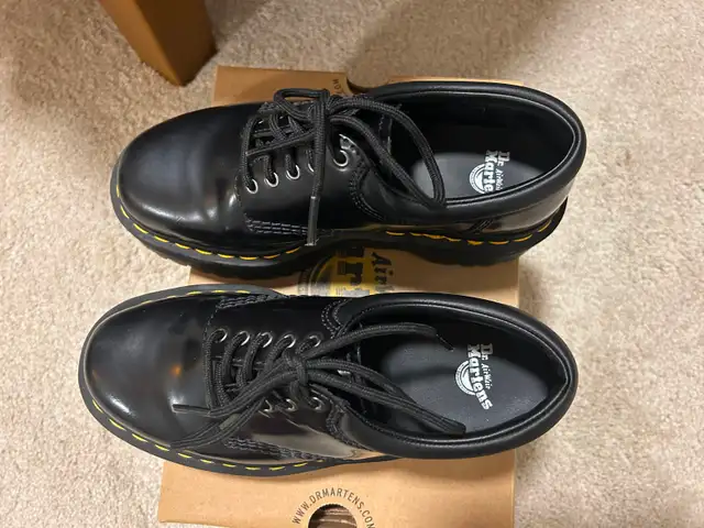 8053 LEATHER PLATFORM CASUAL SHOES (Black) - with Wonder Balsam in Women's - Shoes in Calgary - Image 6