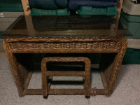 Wicker desk