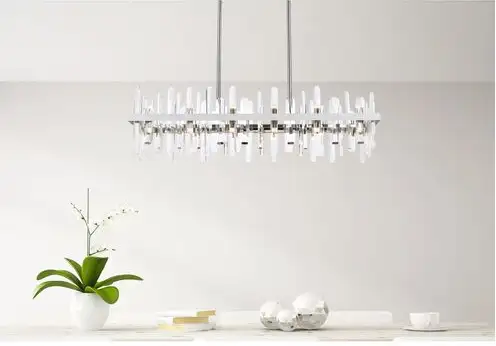 Serena 24 Light 42” Chrome Linear Chandelier Ceiling Light New63362357796225121