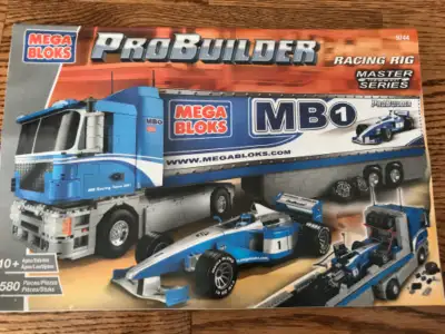 Mega Bloks Probuilder Racing Rig #9744. 1580 pieces for 10+. In clean and complete condition includi...