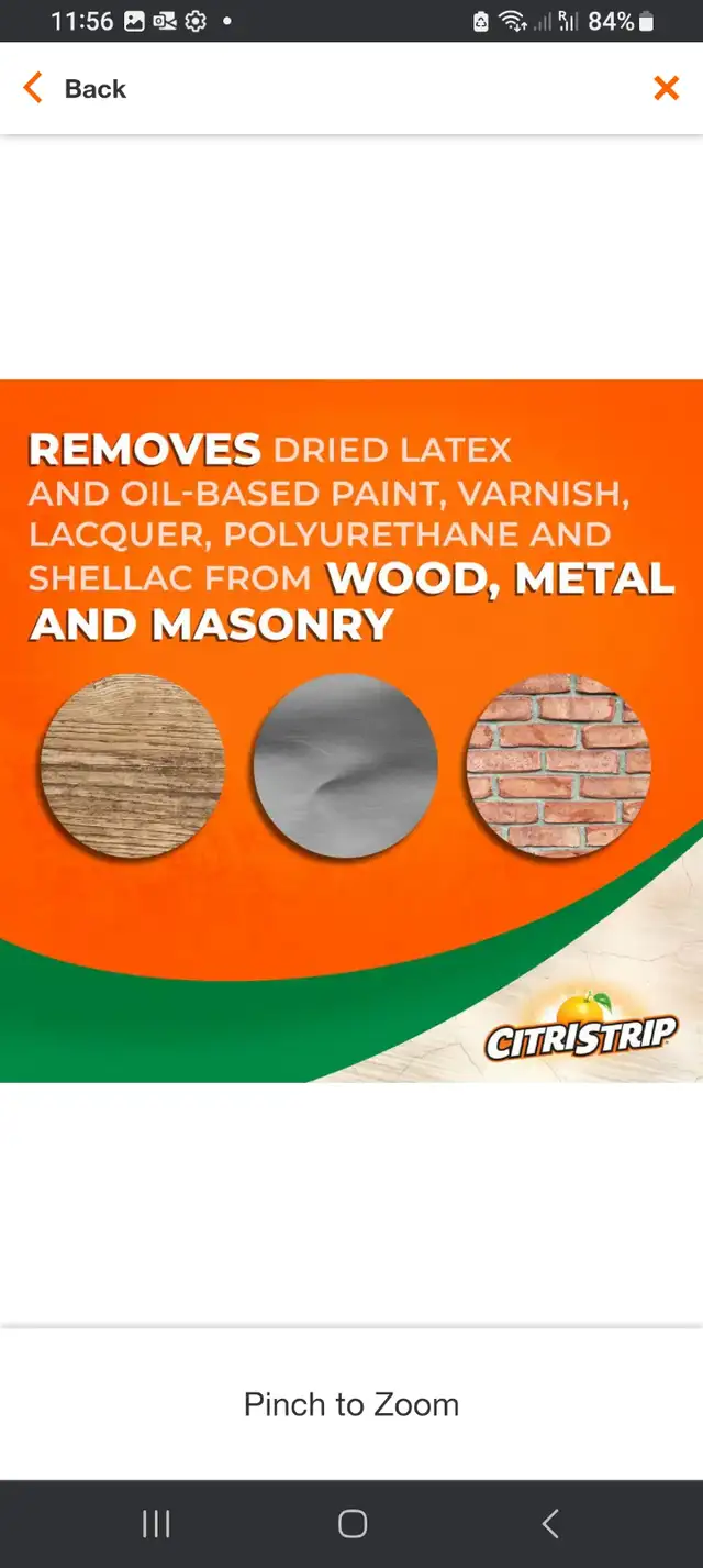 New, Citristrip, 17 Ounce Paint & Varnish Aerosol Paint Stripper in Painting & Paint Supplies in Hamilton - Image 3