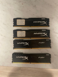 4 X 4GB DDR4 hyper x ram kit