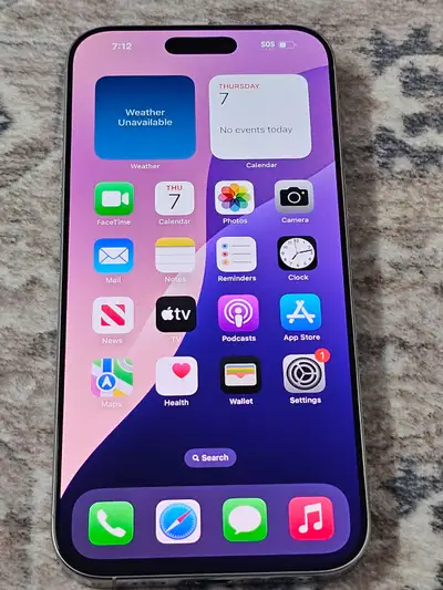 White iPhone 16 Pro Max 256GB - Tempered Glass, View more