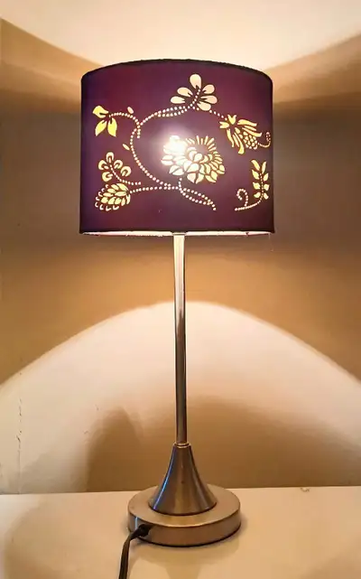 Modern Floral Cut-Out Table Lamp, View more