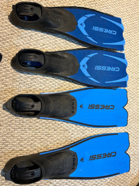 2 pairs Diving scuba swimming fins cressi