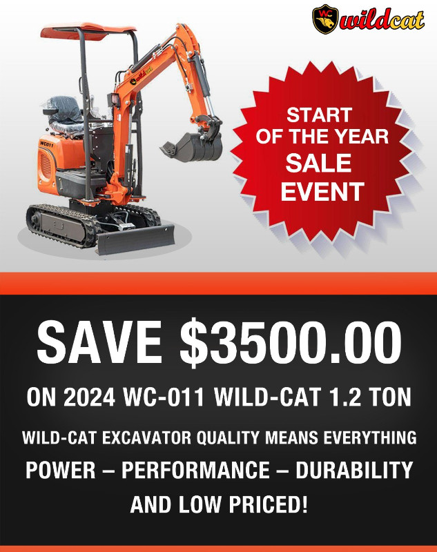 MINI CRAWLER EXCAVATOR WITH 13.5 HP KUBOTA ENGINE FOE SALE in Heavy Equipment in Kawartha Lakes - Image 2