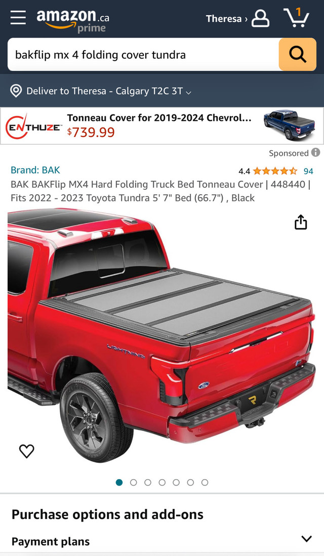 BAK BAKFlip MX4 Hard Folding Truck Bed Tonneau Cover | 448440 |  in Cars & Trucks in Calgary - Image 2