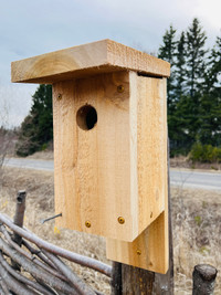 Cedar Blue Bird Nesting Boxes