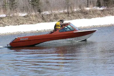 This beauty is up for grabs. 2021 Muskwa Only 36 hours on her. Length 19 foot, bottom width 6.5 feet...