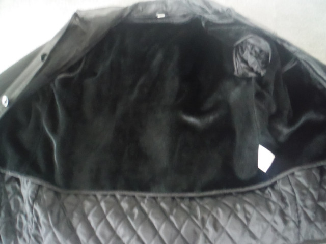 Never worn, Men's Size Medium Black Leather Jacket for sale ! in Men's in City of Halifax - Image 2