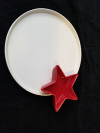 Holiday Star Server Ceramic Brand New
