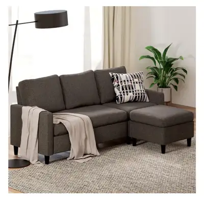 New in box. Pick up in Kitchener. The Zinus Hudson Convertible Sectional Sofa Couch with Ottoman, Da...