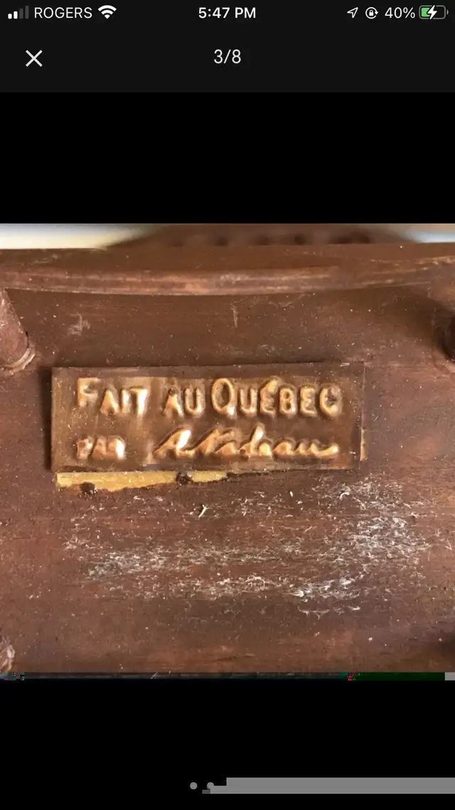 Miniature Rocking Chair Albert Nadeau Quebec, Mini Pottery Pot in Arts & Collectibles in Ottawa - Image 5