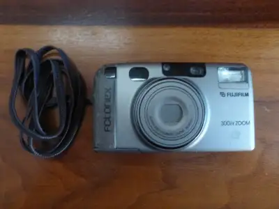 Fuji Fotonex 300ix Zoom Camera Battery (CR123a?) not included.