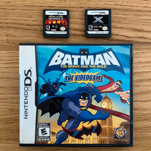 Nintendo DS Superhero Video Game lot Justice League X-Men Batman in Nintendo DS in Oshawa / Durham Region