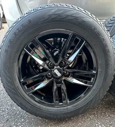 Selling a set of 18 inch DAI “Target” rims mounted on 245/60/18 winter tires. Rims are in great shap...