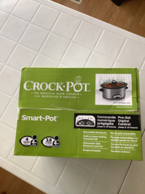 Crock-Pot Smart-Pot 4 Quart - Oval - New in Microwaves & Cookers in Regina - Image 2