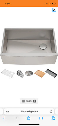 (BRAND NEW) - (SEALED BOX)  Kraus 33 inch Sink
