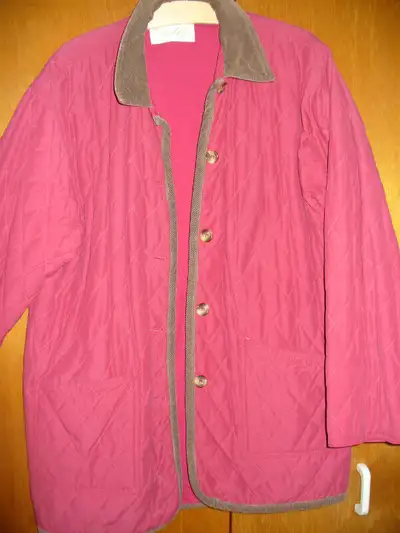 VESTE D'AUTOMNE POUR FEMME, GRANDEUR LARGE, COL EN VELOURS BRUN, View more