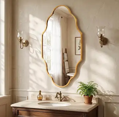 Dorlicecass Wall Mirror - Gold Mirror Wall Decor 20", View more