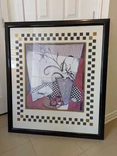 Huge wall frame with matte and glass panel, View more